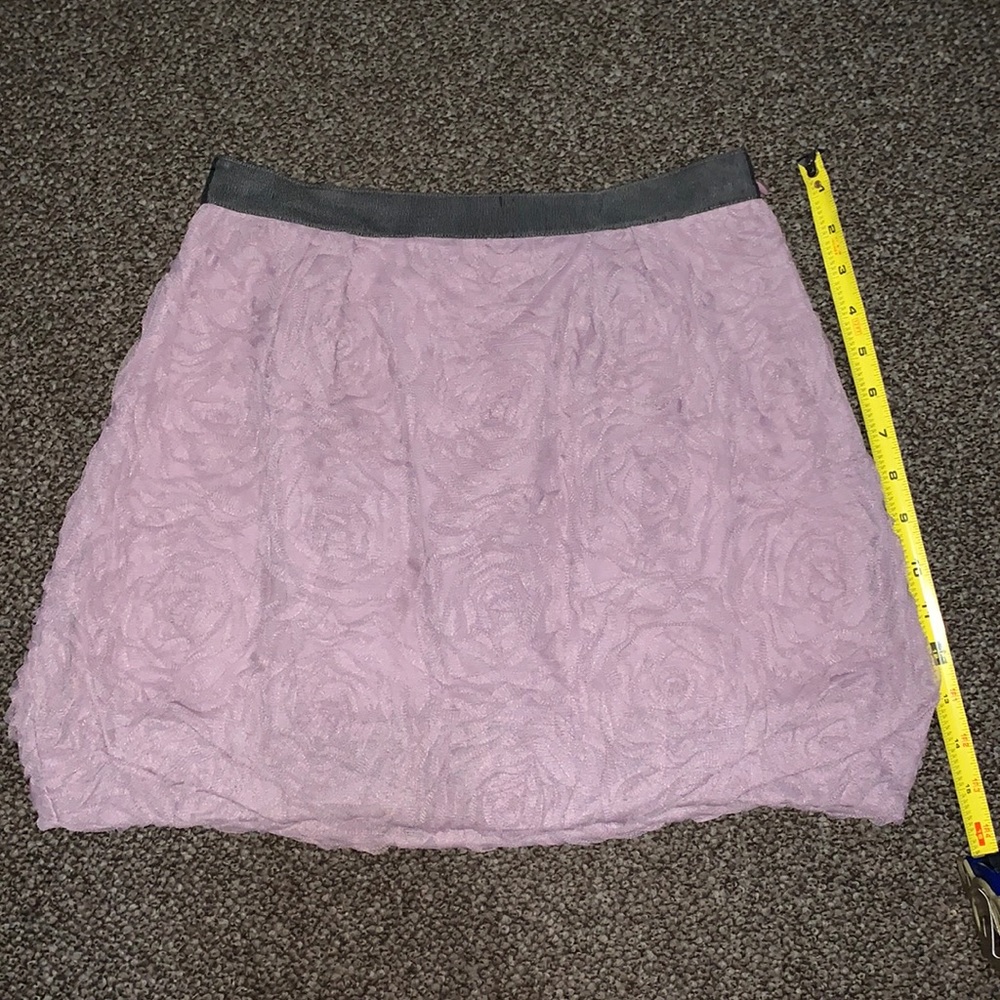 Lavender rose mini skirt size 00 from J Crew